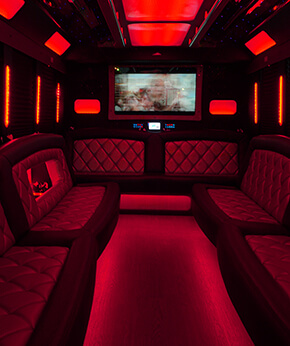 party bus interior