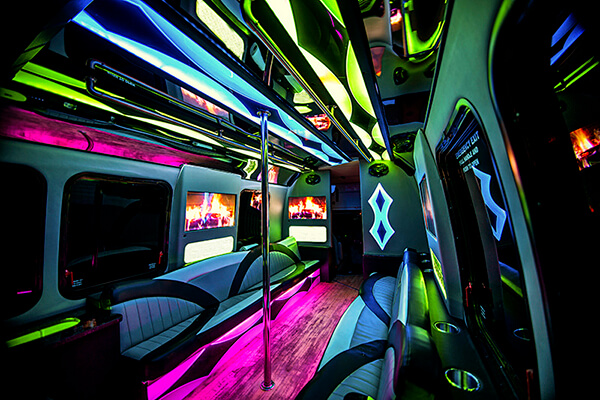 Limo bus rental in New Orleans
